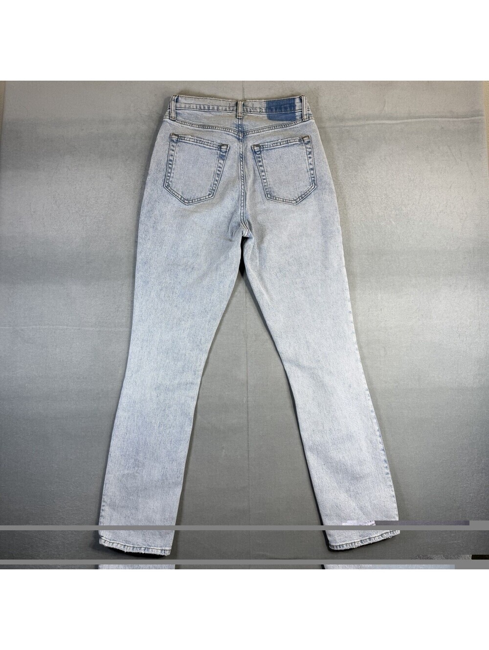 Abercrombie & Fitch 90s Slim Straight Ultra High Rise Curve Love Jeans 27/4 Blue - Picture 3 of 7